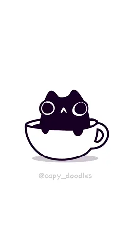 Este café viene fuerte… y con orejitas. #Gatito #café #animacion #cutecharacters #paratiiiiiiiiiiiiiiiiiiiiiiiiiiiiiii 