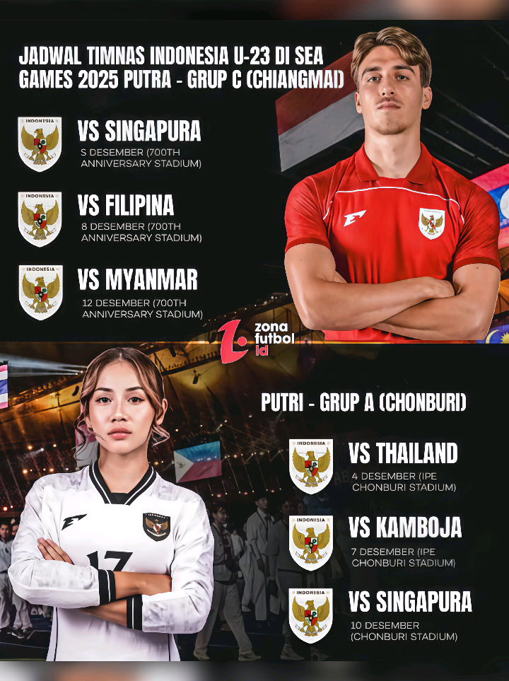 Timnas U23 dan Timnas putri Indonesia di Seagames Thailand 2025🦅🇮🇩 #SEAGAMES2025 #thailand🇹🇭 #timnasindonesia #timnasu23  #timnasputriindonesia🇲🇨 
