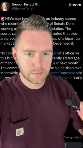 Congress still dragging their feet on passing the Clarity Act! #fyp #xrp #crypto #401k 
