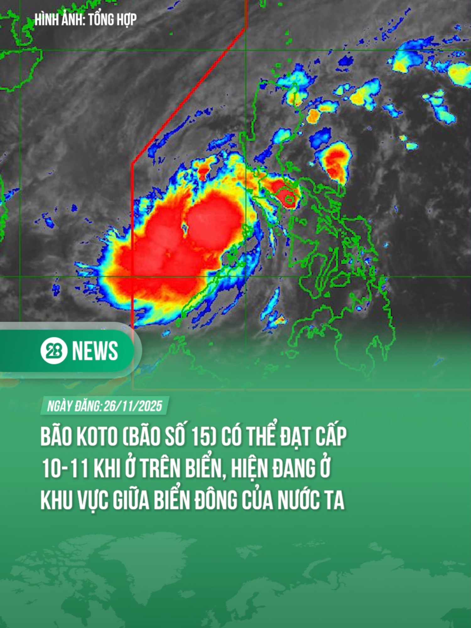 BÃO KOTO CÓ THỂ ĐẠT CẤP 10-11 KHI Ở TRÊN BIỂN, HIỆN ĐANG Ở KHU VỰC GIỮA BIỂN ĐÔNG NƯỚC TA #theanh28 #theanh28news #tiktoknews