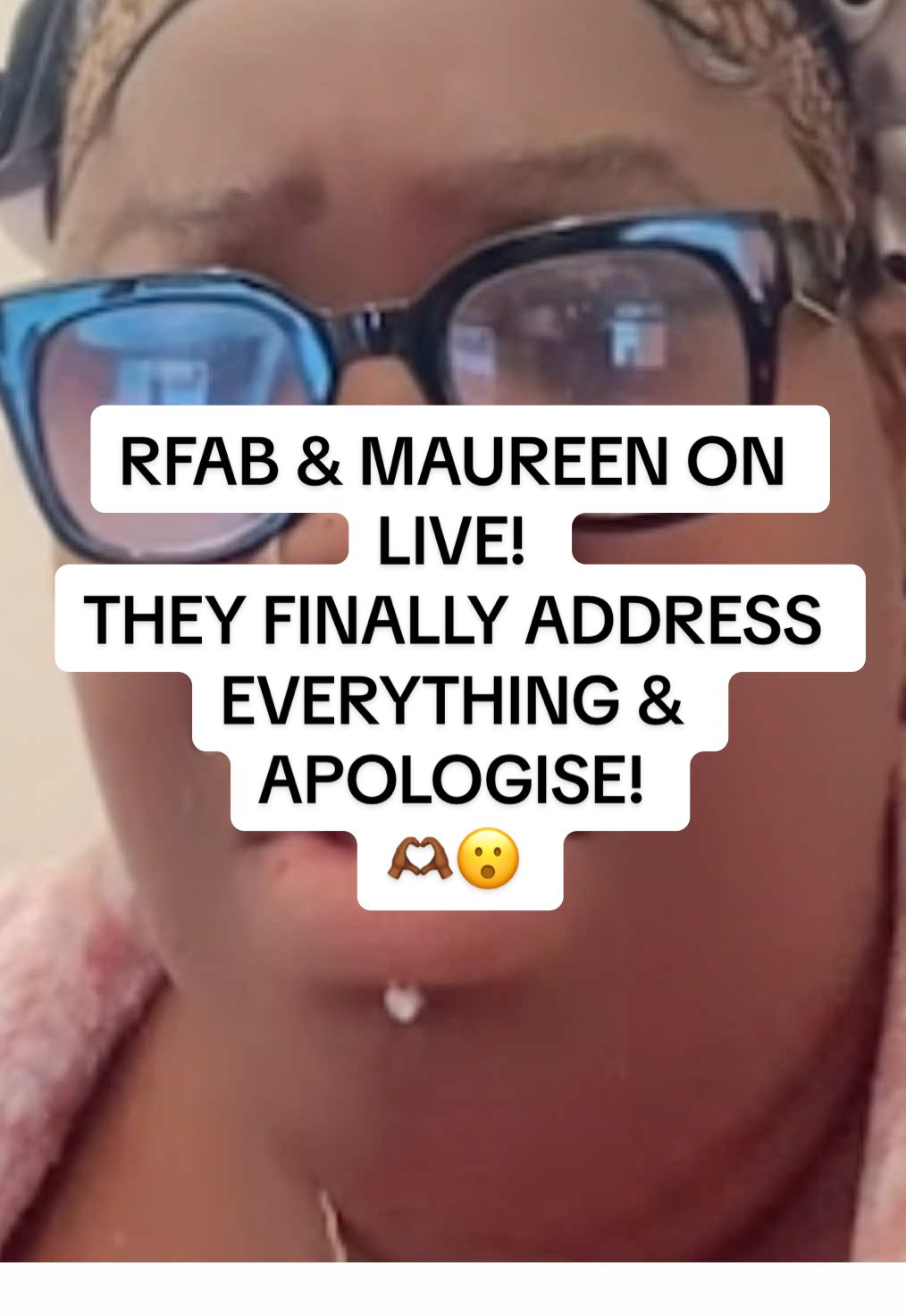 Rfab & Maureen on live! They both discuss there differences and apologise to each other! Finally!!!! 🥁😓😅😃 #fyp #viral #rfab #missrfabulous #maureen 