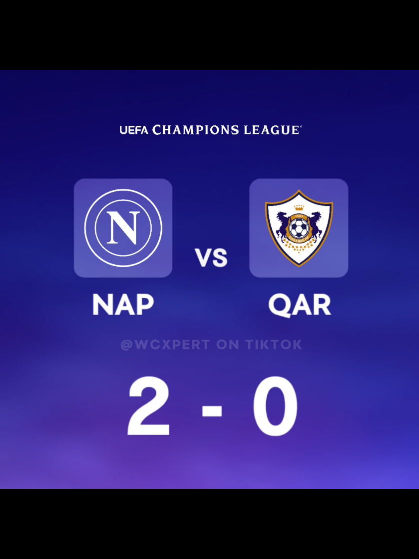 Napoli 2-0 Qarabag FK | UEFA Champions League Info #napoli #qarabag #ucl #uefachampionsleague  #championsleague  In a crucial UEFA Champions League fixture, Napoli secured a 2-0 home victory against a resilient Qarabag side at the Stadio Diego Armando Maradona. The win was particularly significant as it coincided with the fifth anniversary of club legend Diego Maradona's passing, with the home crowd providing an emotional atmosphere. While Qarabag was able to hold Napoli scoreless throughout a quiet first half, the Italian side's tactical cohesion shone through in the second period. The turning point came in the second half, despite Napoli missing a golden opportunity to take the lead. In the 56th minute, Rasmus Hojlund had his penalty saved by Qarabag goalkeeper Mateusz Kochalski after Qarabag's Marko Jankovic committed a foul in the box. However, the hosts finally broke the deadlock in the 65th minute when Scott McTominay pounced on a rebound from a corner kick, firing the ball into the net from close range. McTominay proved to be the hero of the night, as he was involved in Napoli's second goal as well. Just seven minutes after scoring, his attempted overhead kick from a cross was deflected into his own net by a scrambling Marko Jankovic, doubling Napoli's advantage. This own goal sealed the victory for Napoli, putting them on seven points in the Champions League and marking a much-needed return to form.