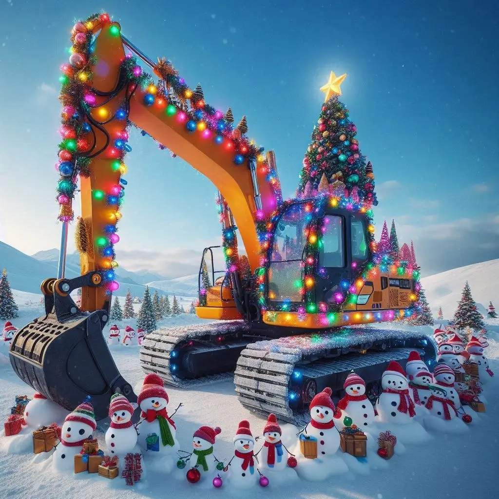 #sangrehidraulica🚜♥️♥️👷‍♂️ #excavadora #maquinariapesada🚜 #Navidad #fyp 