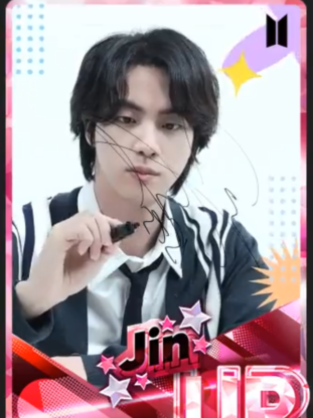 #Jin 이 #RhythmHive 를 위해 준비한  친필 싸인과 메세지를 만나보시겠어요? ✍ < Live Theme : Signing > X 📂 November 25, 2022