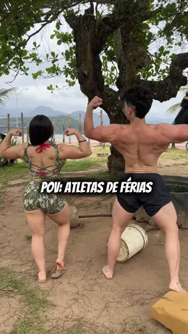 Academia na praia 😍 #shape #praia #estética 