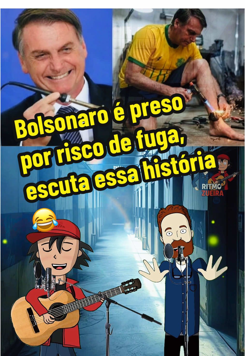 Bolsonaro é preso por risco de fuga, só foi por curiosidade seu moço😂🤔 #bolsonaro #lula #policia #federal #alexandredemoraes #humortiktok #parodia #cachaca #memesbrasil #comédia #engraçado #riréomelhormedicamento #zoeira #risadas #momentosengraçados #viral #fyp #foryou #creatorsearchinsight 