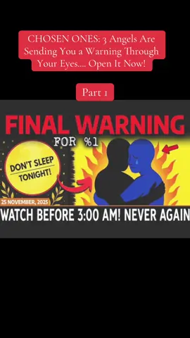 CHOSEN ONES: 3 Angels Are Sending You a Warning Through Your Eyes.... Open It Now!#spiritualtiktok #astrology #chosenone #spirituality #fullmoon 