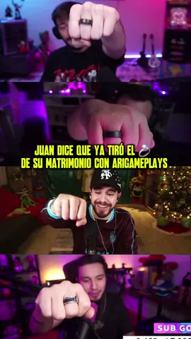 JUAN GUARNIZO DICE QUE YA TIRÓ EL ANILLO DE SU MATRIMONIO CON ARIGAMEPLAYS @JuanSGuarnizo @ARIA 🍓 #juansguarnizo #arigameplays #ariabela #anillo