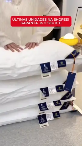 Kit quatro travesseiro de pluma confortáveis e macios ❤️🥰 (NOVIDADE)🔥 link nos comentários🔗##traveseiro##cama
