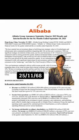 “BABA งบโหด! ☄️ CLOUD โต +34% – เอไอหนุนแรงเกินต้าน!”#BABA #Alibaba #CloudComputing #AIRevolution #พอร์ตแคชล     