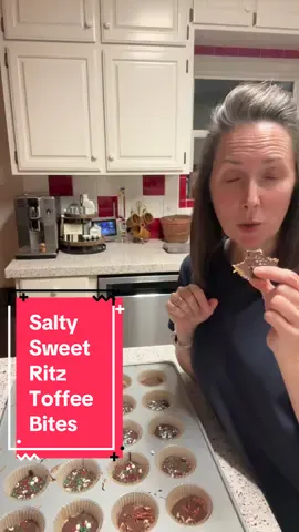 Salty Sweet Ritz Toffee Bites! A must have treat! Just a few ingredients and you have the best snack! #holidays #sweet #EasyRecipe #food #fyp @RITZ Crackers 