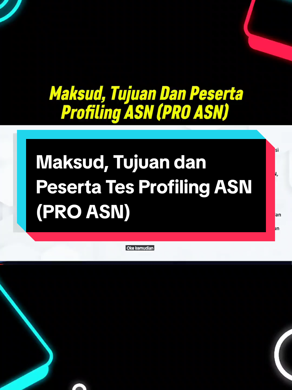 Maksud, Tujuan, dan Peserta Tes Profiling ASN (PRO ASN) #asn #pns #pppk 