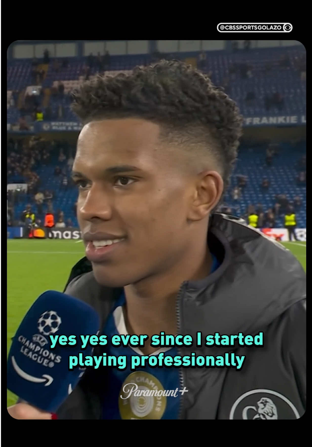 Scoring against Barcelona in the #UCL goes down as Estêvão’s favorite moment of his professional career 🥹 #UCLToday #ChampionsLeague #chelsea #brazil 