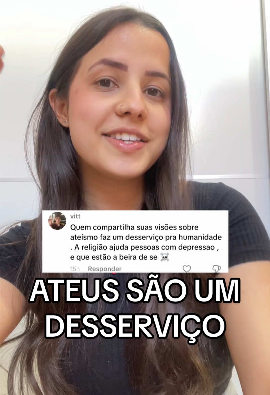 Meu conteúdo é uma ameaça à saúde mental dos religiosos? 🤣🤣 #ateusnotiktok #ateismo 