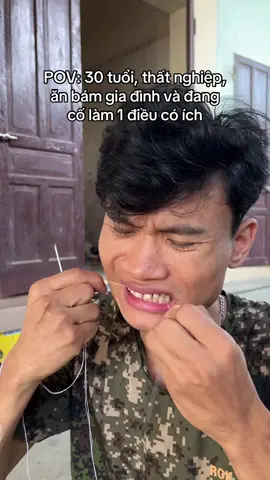 tiếp tục may quần, và hnay tôi đã xỏ đc kim r ae. #daikoanhai #tnk6 #nvnm