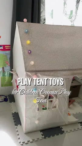 ✨ Playtime just got cozier! Super cute princess tent for the little ones 👑💗 Perfect for indoor & outdoor fun! 🌤️ #kidsplaytent #playhouseph #kidstoysph #momsoftiktokph #tiktokfindsph