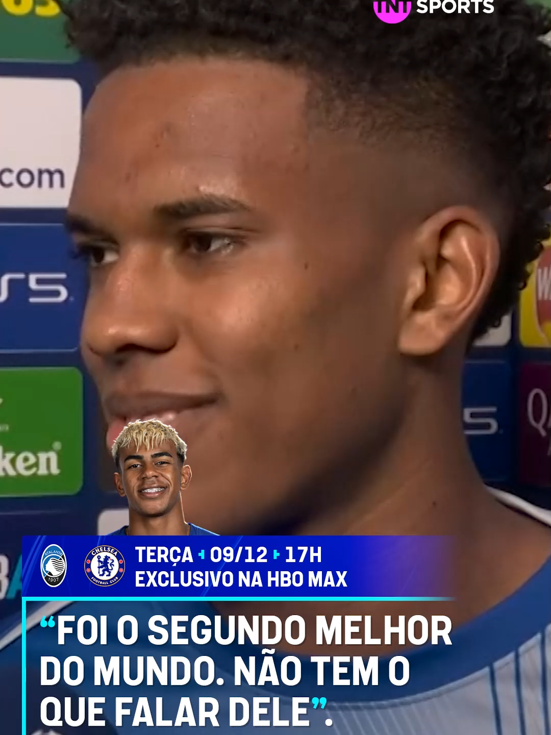 ELOGIOS A YAMAL! 🇧🇷💬 Estêvão foi perguntado sobre provocação do Chelsea ao espanhol, mas o brasileiro apenas exaltou o adversário. #CasaDaChampions #TikTokEsportes #SportsNews #ChampionsLeague #Estevao