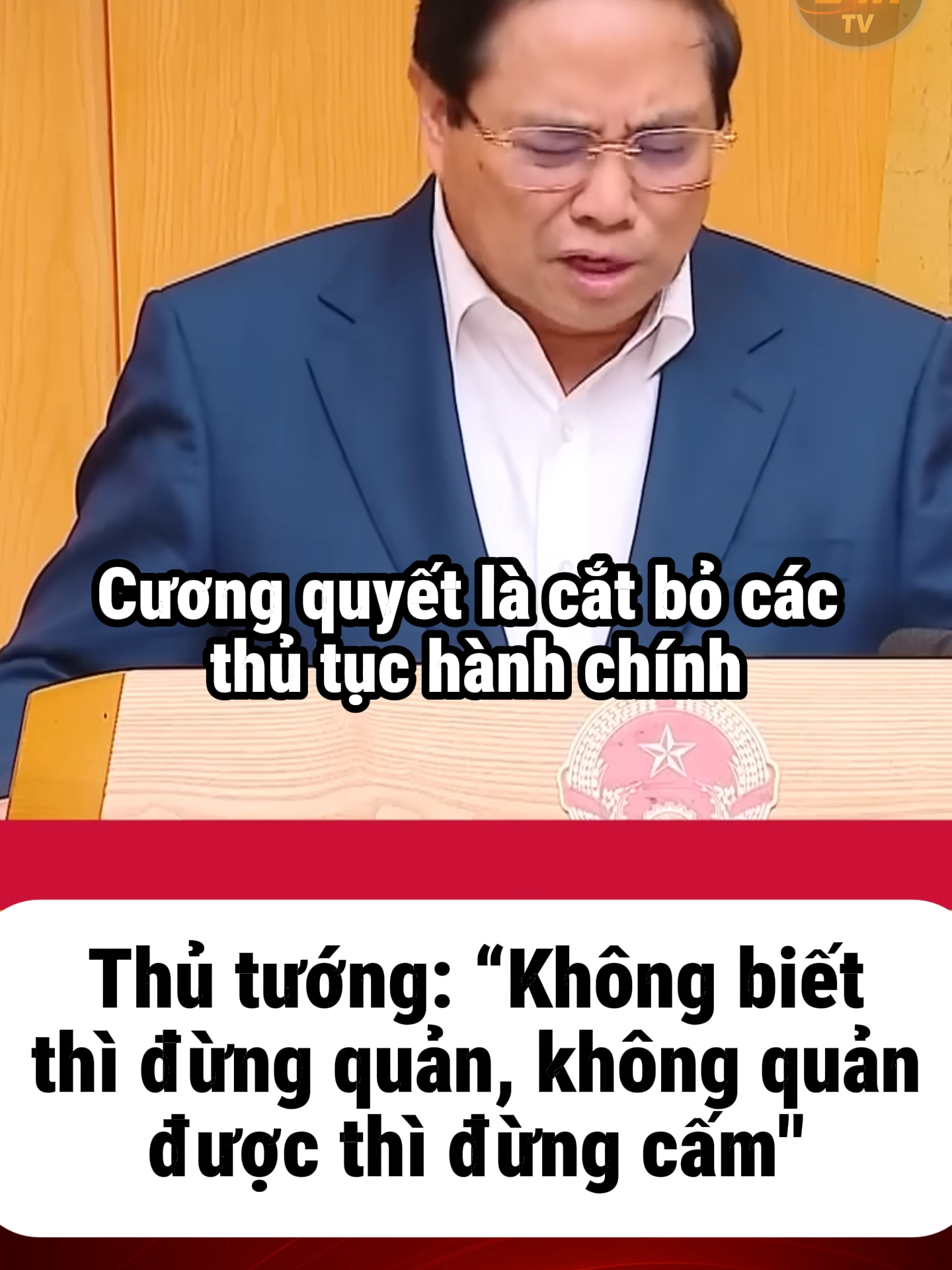Thủ tướng Phạm Minh Chính nhấn mạnh tinh thần cải cách mạnh mẽ: “Không biết thì đừng quản, không quản được thì đừng cấm”. Thông điệp hướng tới việc bỏ tư duy cấm đoán cực đoan, tăng trách nhiệm, hiểu đúng – làm đúng, tạo môi trường thuận lợi cho người dân và doanh nghiệp phát triển. #TinNóng #ThờiSự #ViệtNam #PhạmMinhChính #CảiCáchHànhChính #TâmĐiểm24hTV