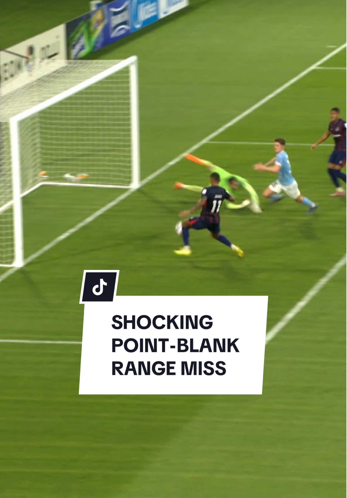 Have you seen a worse miss this season? Jairo of Malaysian club Johor Darul Ta'zim may have a contender for the reverse-Puskás award for the worst miss of the year, with this point-blank range howler against Melbourne City in the AFC Champions League Elite. City went on to win the match 2-0, this miss helping them on their way towards a clean sheet. #aclelite #melbournecity #football #10sport
