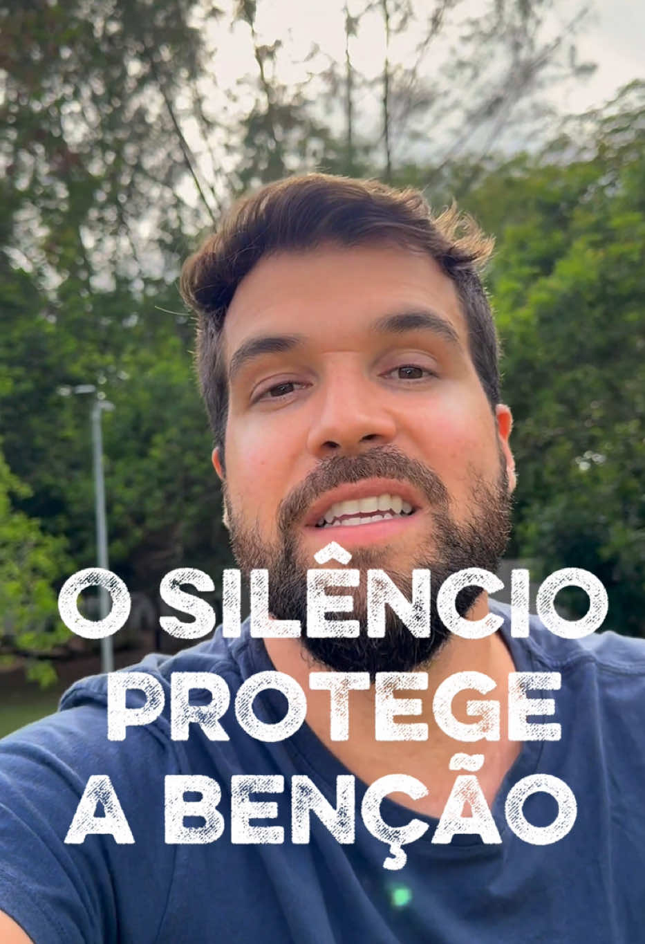 O silêncio protege a benção!!!