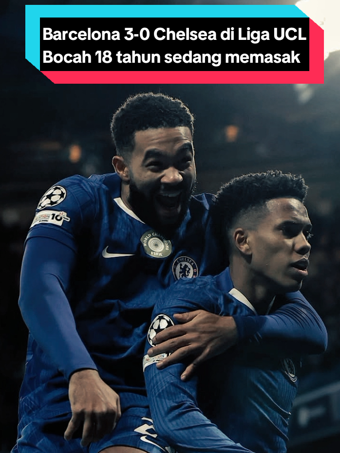 Estevao bocah 18 tahun memasak Barcelona.  #chelsea  #barcelona #uefachampionsleague 