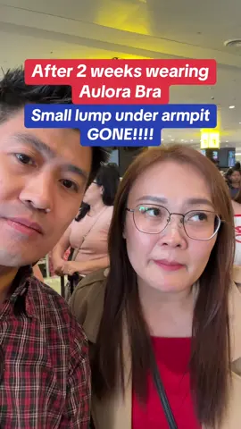 Angie has this small lump under her armpit, she was so worry about it. After she wore Aulora Bra for 2 weeks, the lump gone disappeared! #breastlump #aulorabra #breasthealth #BreastCancerAwareness #cyst 
