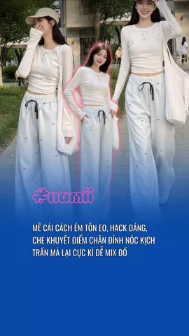 Quần suông ống rộng #xuhuong #OOTD #outfit #fyp 