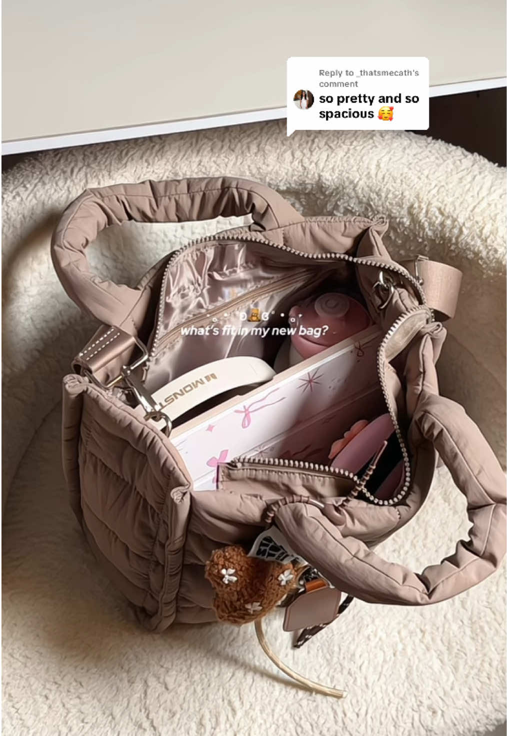 Replying to @_thatsmecath brown puffer bag fr Westbronco #westbronco #pufferbag #bagforwomen #bag #fyp 