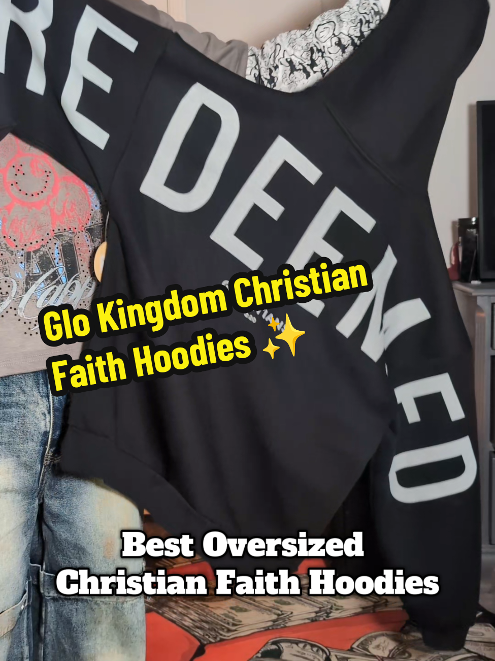 Wear your faith with new confidence with this glo Kingdom hoodie 🙌🏼✨ #glokingdomessentialhoodie #christianity #faithingod #mensfashion #baggyfit 