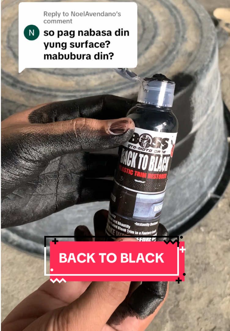 Replying to @NoelAvendano #backtoblack #bossbacktoblack #fyp #trending #otomotocare 