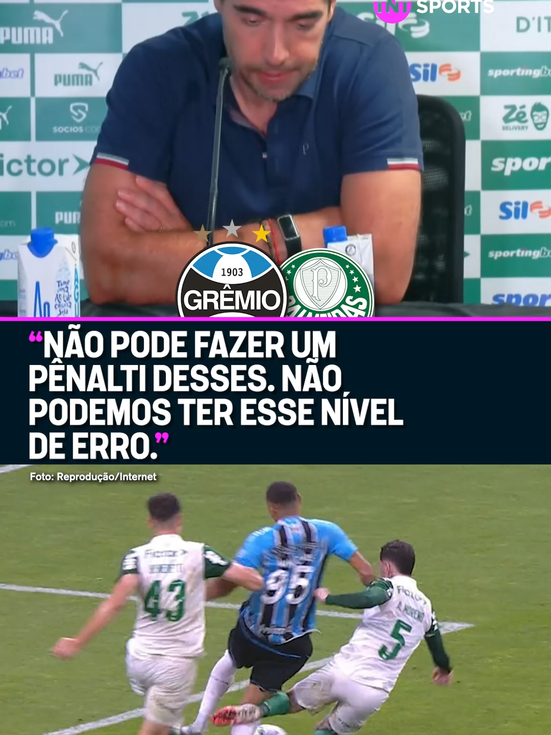 O ABEL FERREIRA NÃO ACEITOU OS ERROS DO PALMEIRAS! ❌🐷 O treinador do Alviverde não ficou nada feliz com os erros cometidos pelo Verdão na derrota contra o Grêmio! #tiktokesportes #FutebolBrasileiro #palmeiras #gremio #abelferreira