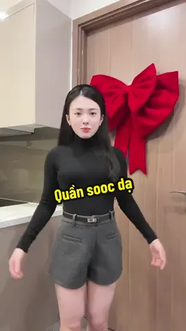 Quần Short Dạ QC L1 Kèm Đai 2  #landaulamvo 