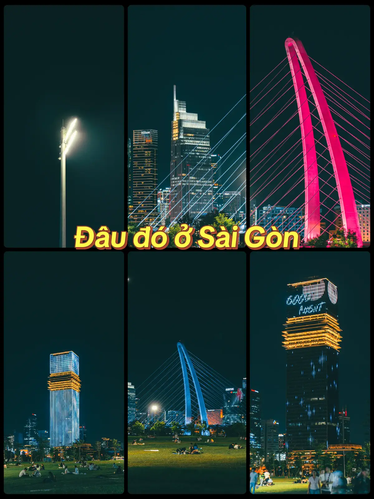 Công viên sáng tạo về đêm 🌃  #saigon #photography #fyp 