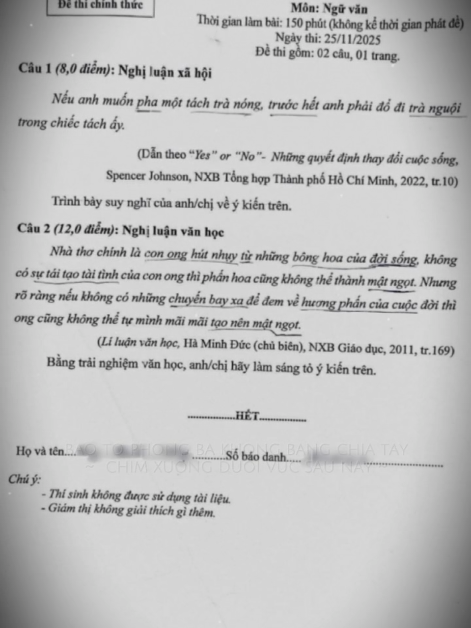 Nếu anh muốn pha một tách trà nóng, trước hết anh phải đổ đi trà nguội trong chiếc tách ấy. #yeuvanchuong #vanhoc  #hsgvan #devan #2k8