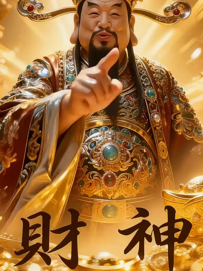 指谁谁发财指的就是你#国学 #国学文化 #财神 #财神爷 #财神爷保佑