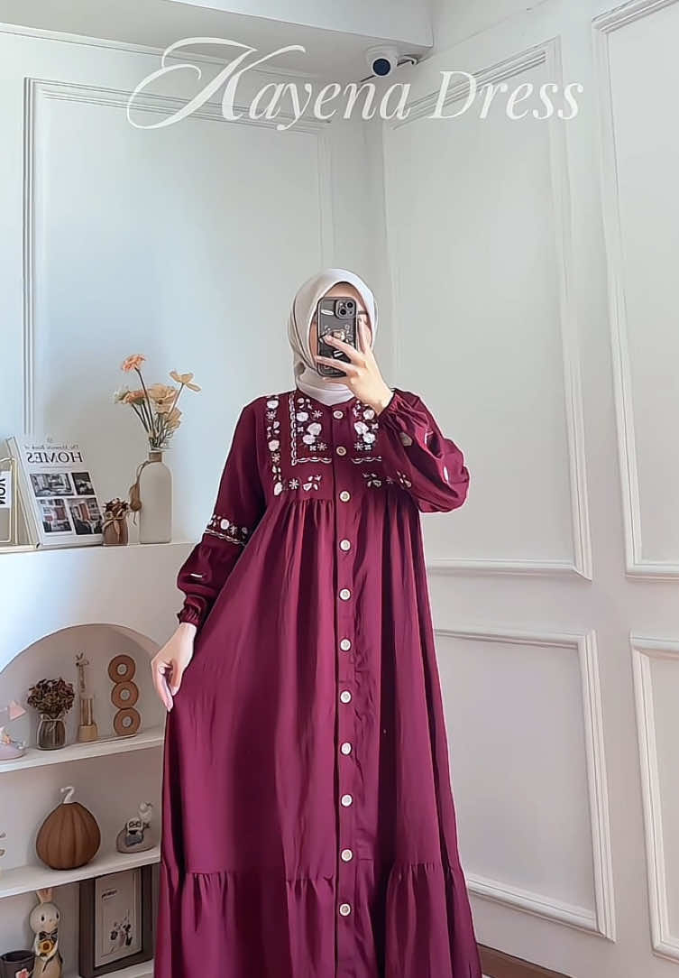 Kayena Dress💓❤️ #gamislebaran #Dress #fyp 