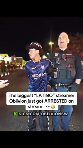 The biggest “LATINO” streamer Oblivion just got ARRESTED on stream…👀😳#zavala #fyp #oblivion #oblivion 