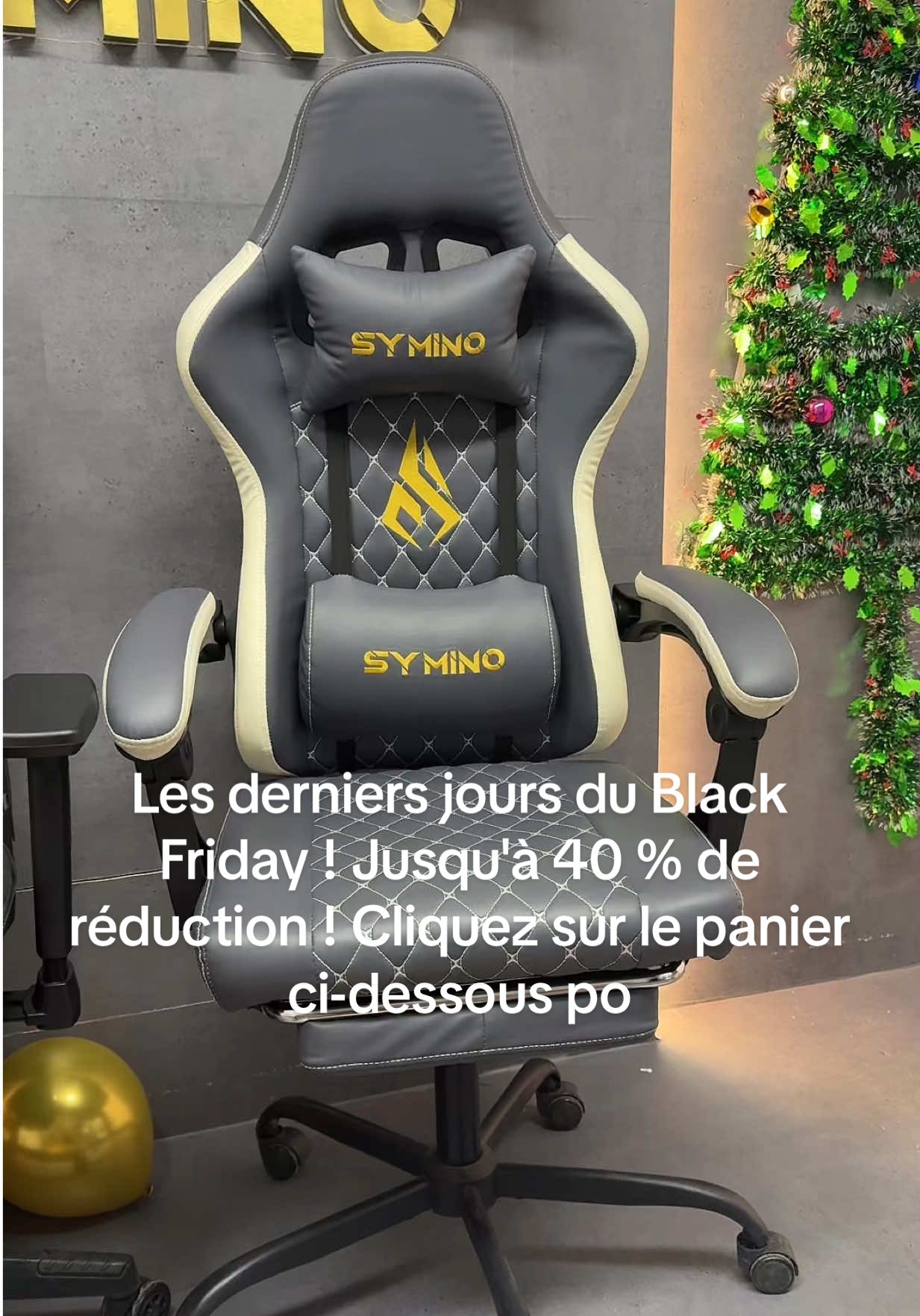 Les derniers jours du Black Friday ! Jusqu'à 40 % de réduction ! Cliquez sur le panier ci-dessous pour acheter !❤️‍🔥❤️‍🔥#blackfriday #france #symino #chaise #fyp #gamingchair #chair #gaming 