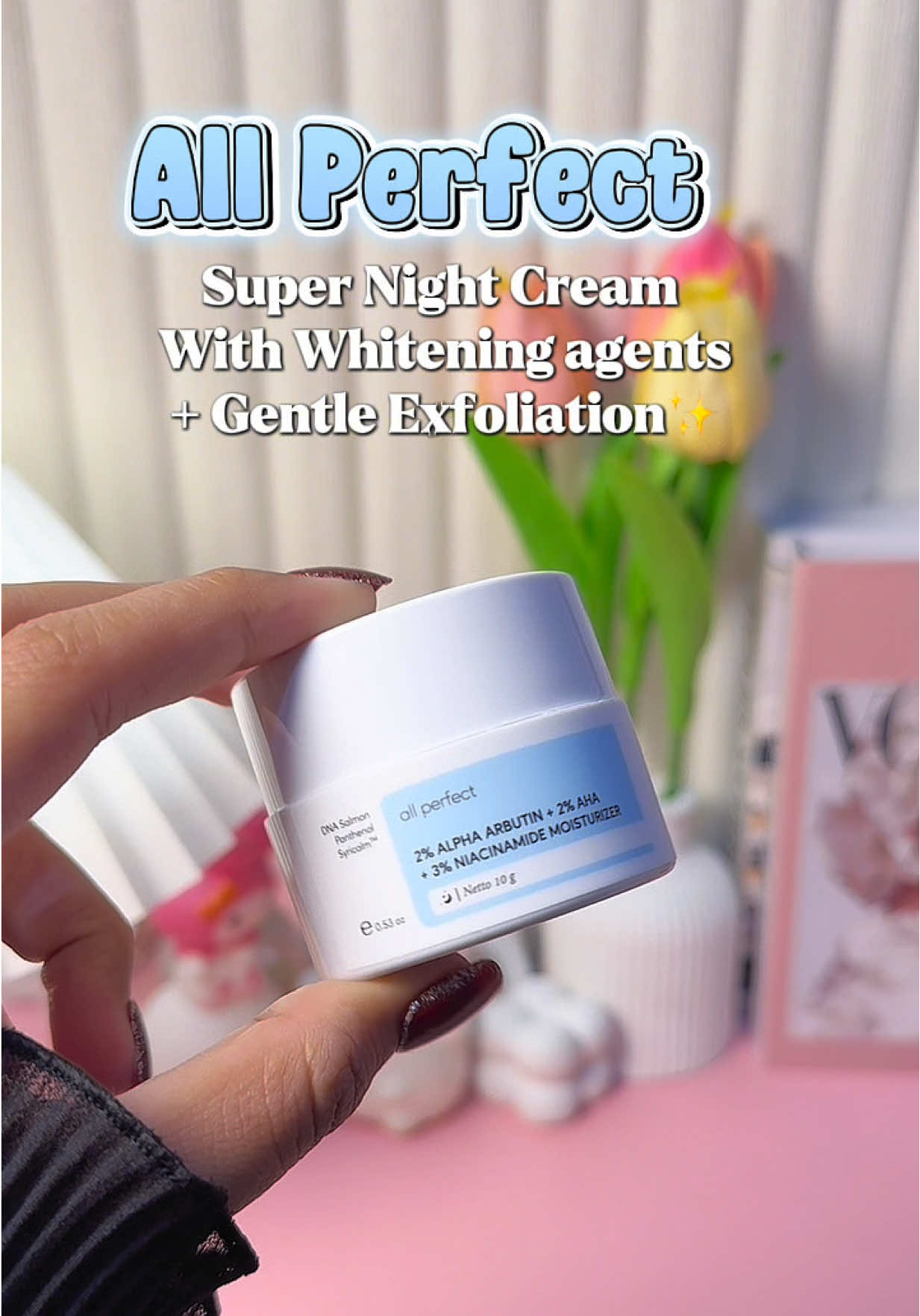 Solusi kulit cerah dan lembab stelah bangun tidur 🥰😍🌞  #allperfect  #nightcream  #pemutihwajah  #allperfectnightcream  #fyppppppppppppppppppppppp 