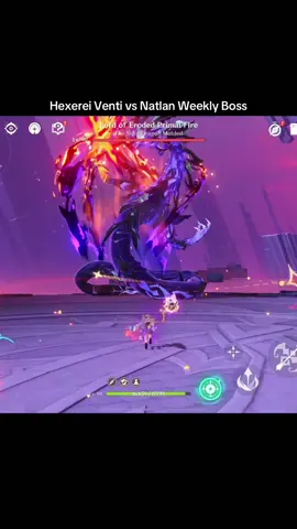 Hexerei Venti vs Natlan Boss (Luna Ⅲ Redemption Code:  P3GXX56W3VG9. This was filmed on the creator experience server. Gameplay may differ from the official release) #GenshinImpact 