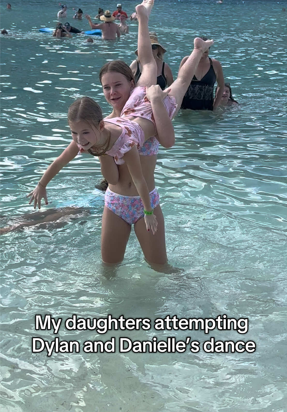 I was pretty impressed how well they did, being in the ocean! #dwts #sisters #dance #trend #dancingwiththestars