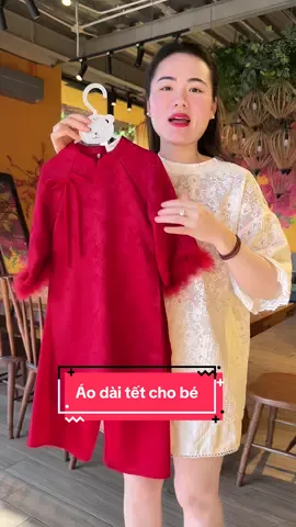 Áo dài tết cho bé#duongnhim #aodaitet #aodaitetbegai #aodaitetchobe 