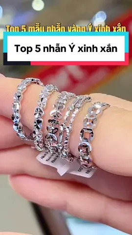 Top 5 nhẫn Ý xinh xắn #pnjvincomphuyen #pnj #thanhtienpnjvincompy #nhẫnpnj #nhẫnvàngý18K 