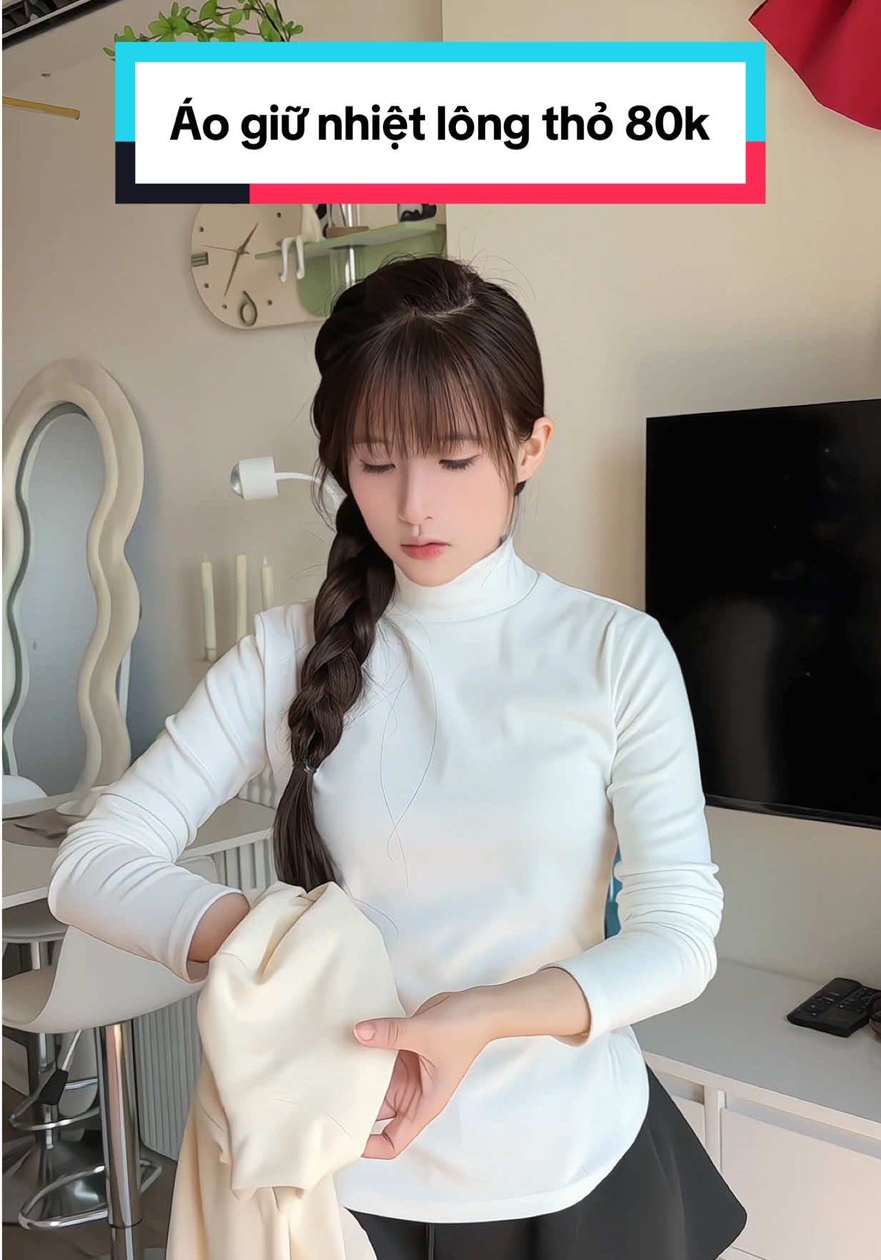 Áo giữ nhiệt lông thỏ 80k #giunhiet #longtho 