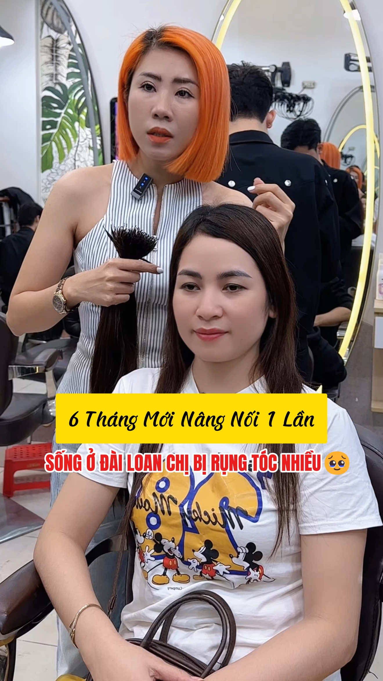 6 tháng mới nâng nối 1 lần..Chị đẹp sống ở Đài Loan bị rụng tóc nhiều🥹#viralvideo #dailoan🇻🇳🇹🇼 #rungtoc #meothairsalon #xuhuong 