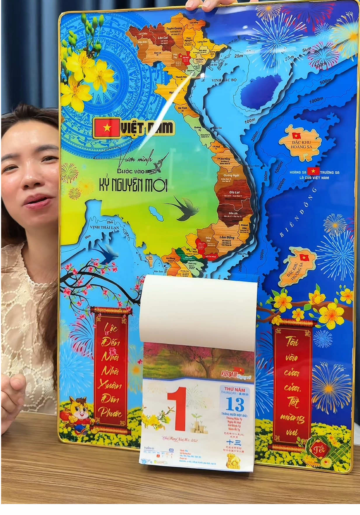 (Tặng Bloc lịch) Lịch tết 2026 #xuhuong #lichtet2026 #huyenhomhinh365 