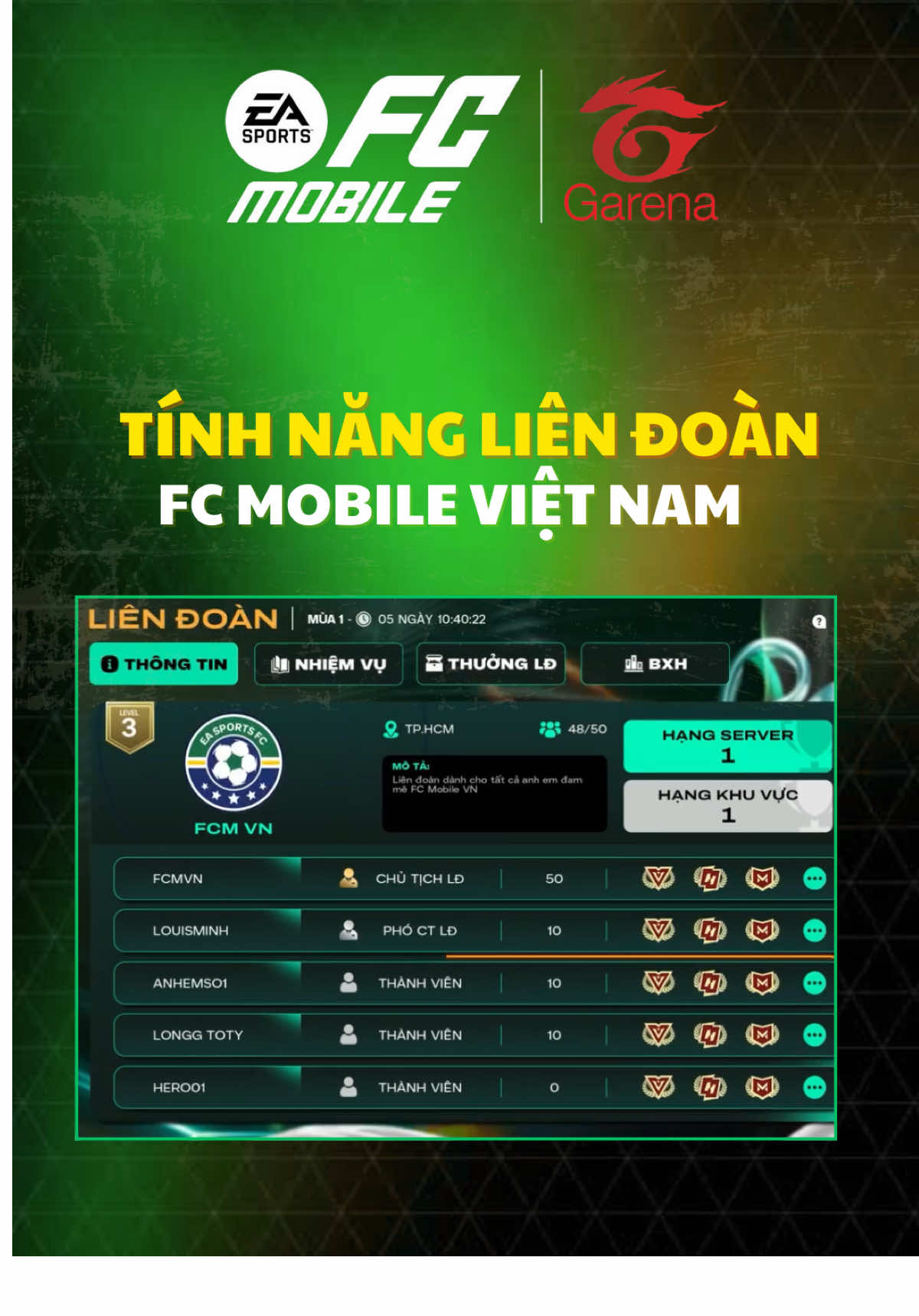Tính năng Liên Đoàn trong FC Mobile VN có gì mới? #FCMobileVN #LienDoanFCMVN 
