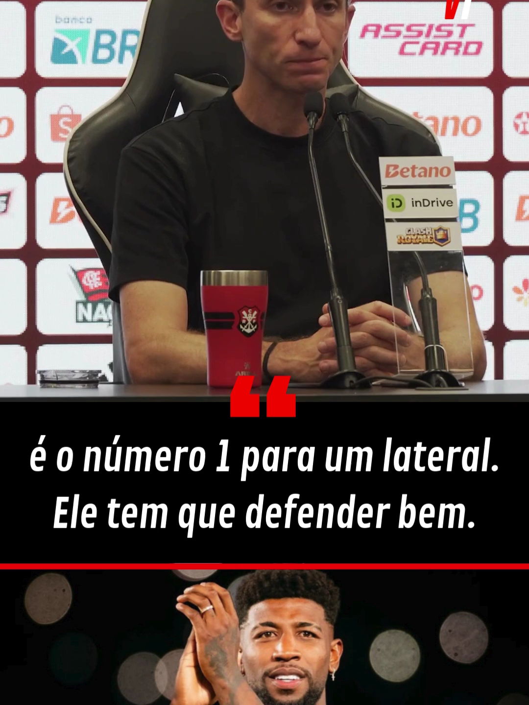 FILIPE LUIS ANALISA DESEMPENHO DE EMERSON ROYAL | COLETIVA DE IMPRENSA PÓS JOGO CONTRA O ATLÉTICO-MG #flamengo #emersonroyal #filipeluis #futebol