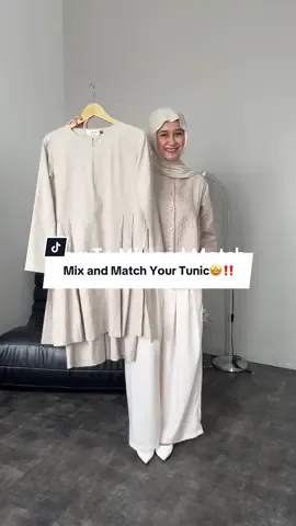 GRWM ✨ Mix & match Naya Tunic Set biar look makin effortless tapi tetap classy! Satu set yang bisa dibawa dari casual sampai chic kamu tim gaya yang mana hari ini? 😍 #GRWMViral #NayaTunicSet #OOTDKece #FashionInspo #FYP2025