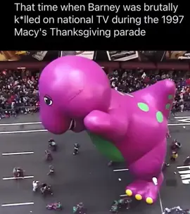 #blastfromthepast #90smoments #macysthanksgivingdayparade #barney #paradeballoondisaster 